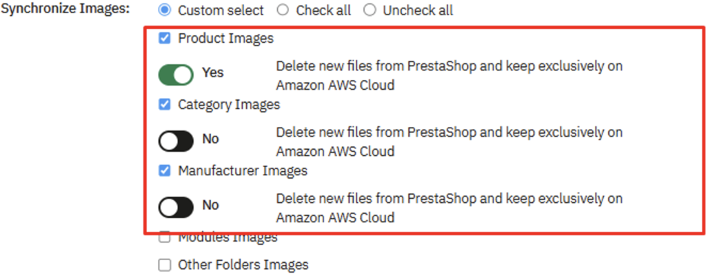 Amazon-AWS-S3-Prestashop