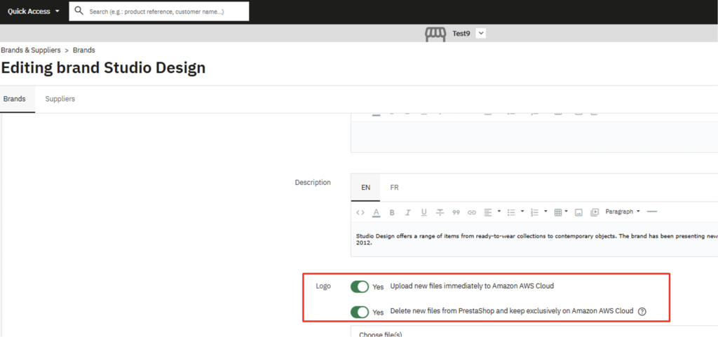 Amazon AWS S3 Prestashop