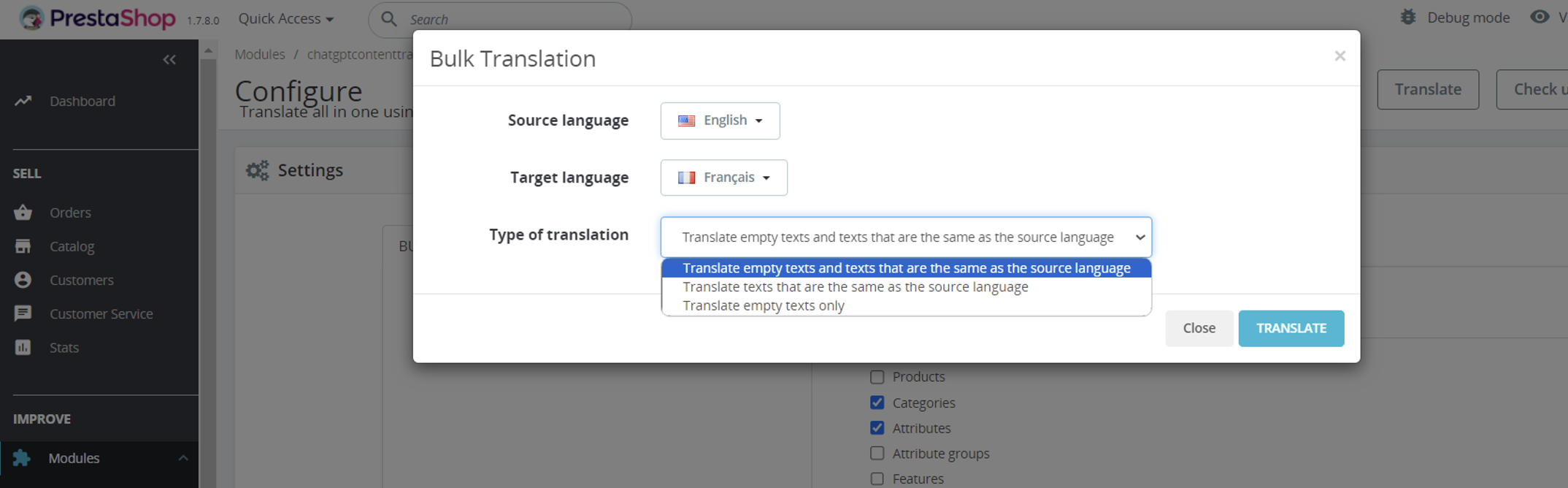 Translate all in one using ChatGPT SEO translation bulk translation