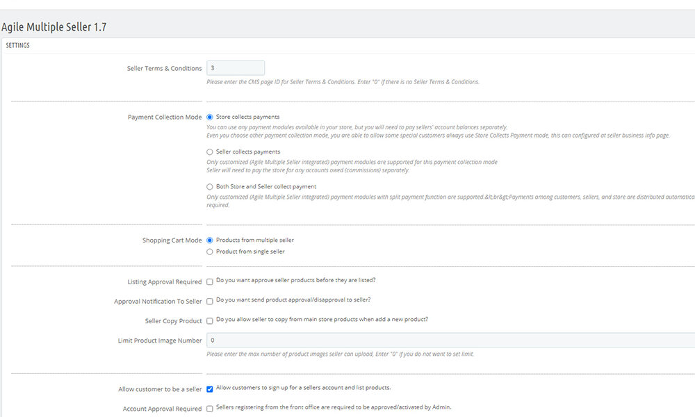 Agile Multiple Seller 1.7