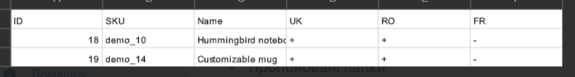 CSV translate control