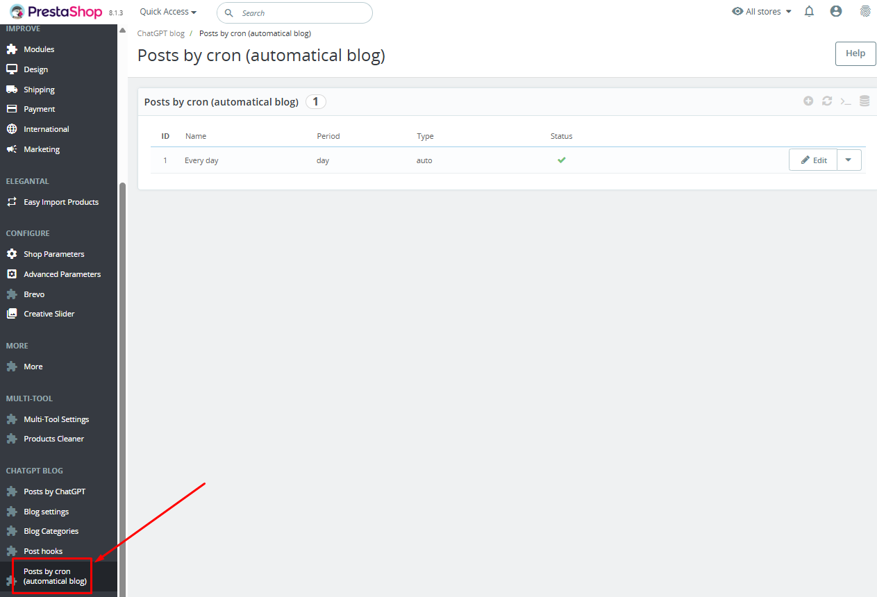 ChatGPT automatic blog