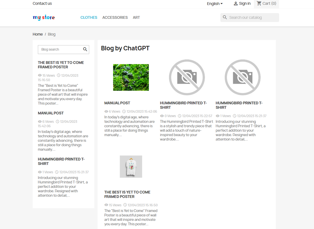 ChatGPT Content Generator + Blog Module