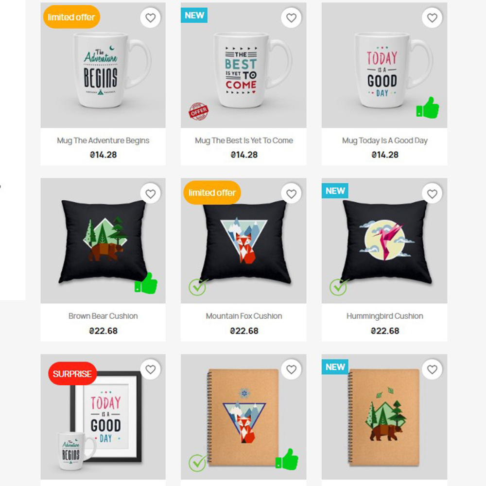 Custom product labels for Prestashop