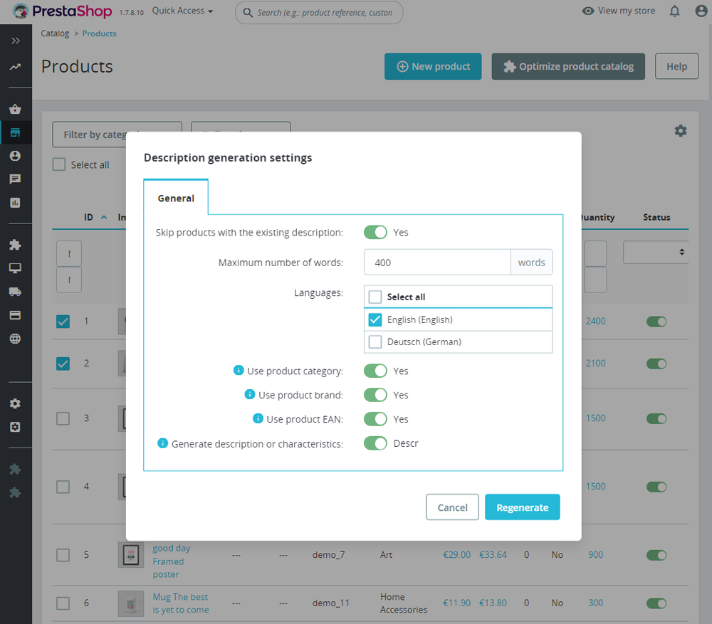 ChatGPT Content Generator + Blog module