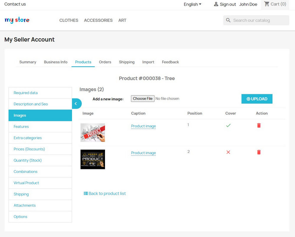 Scalable Online Marketplace based on Prestashop