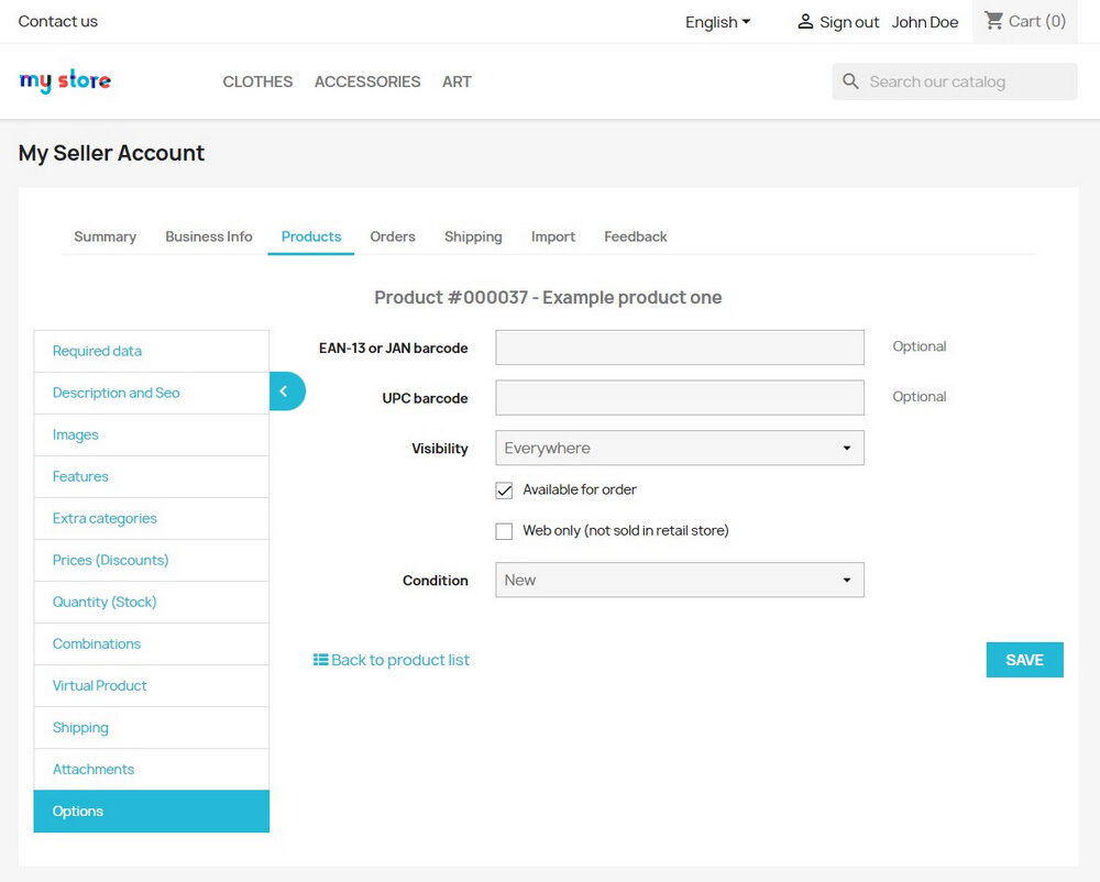 Scalable Online Marketplace based on Prestashop