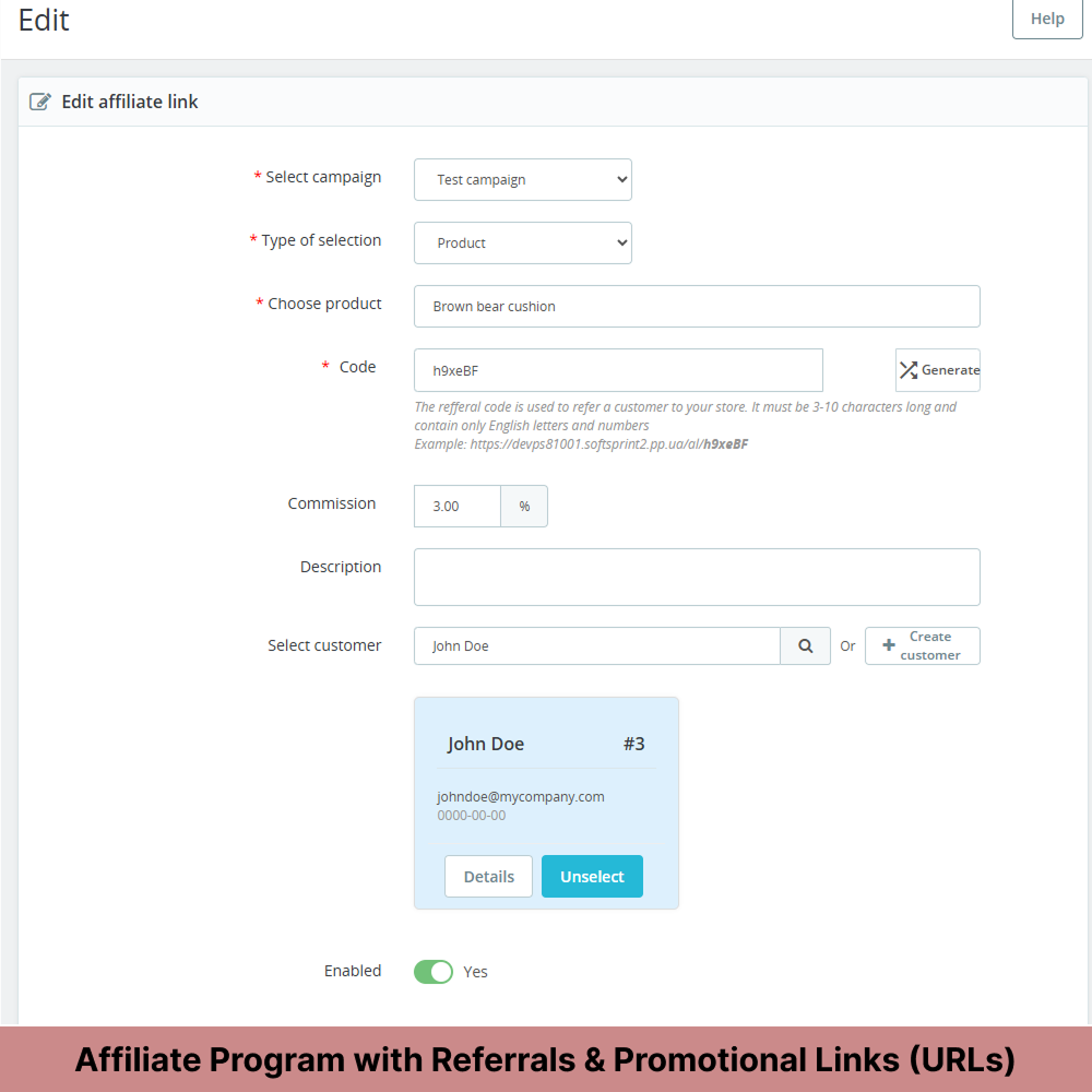 Referral Marketing with the Affiliate Tool for PrestaShop