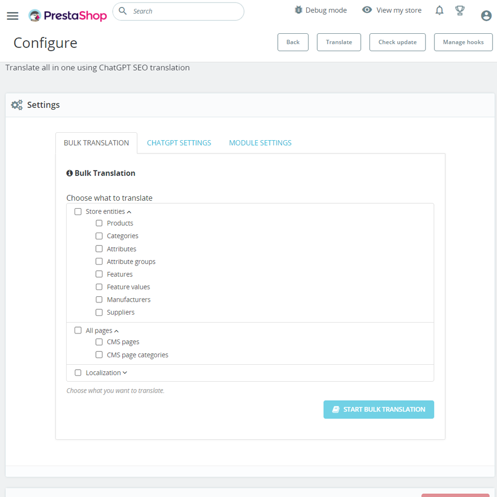 AI-Powered Translation for PrestaShop Stores