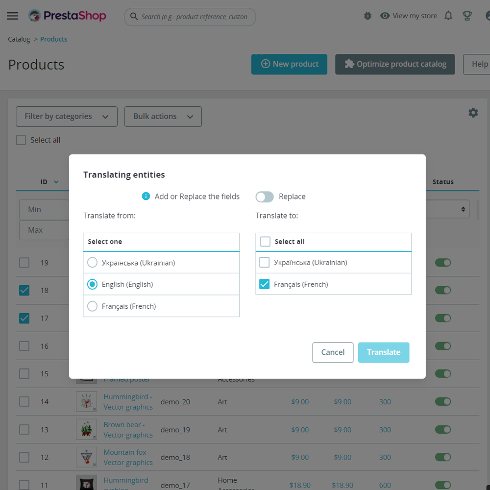 AI-Powered Translation for PrestaShop Stores