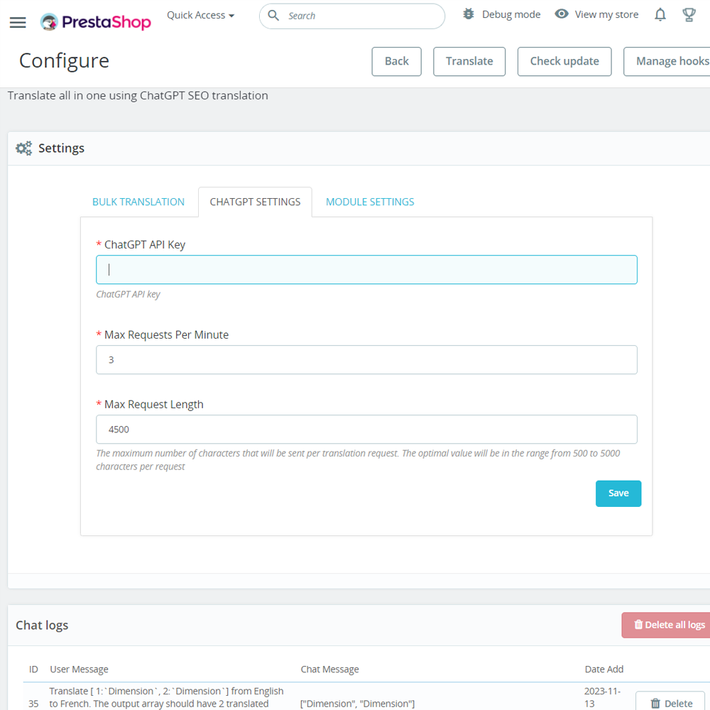 AI-Powered Translation for PrestaShop Stores