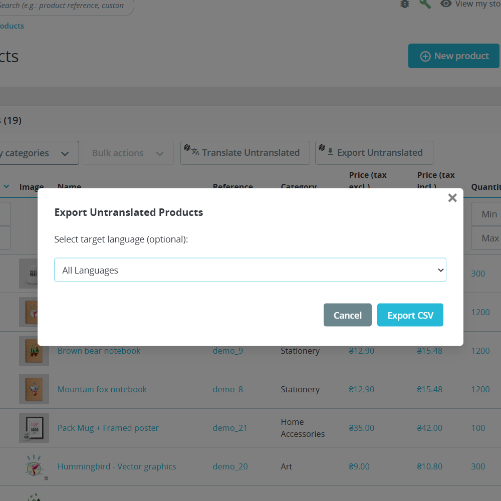 AI-Powered Translation for PrestaShop Stores