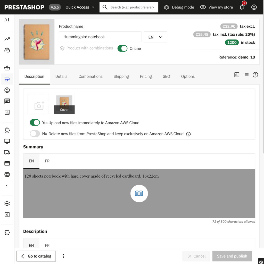 Amazon AWS S3 CDN Media Server for PrestaShop