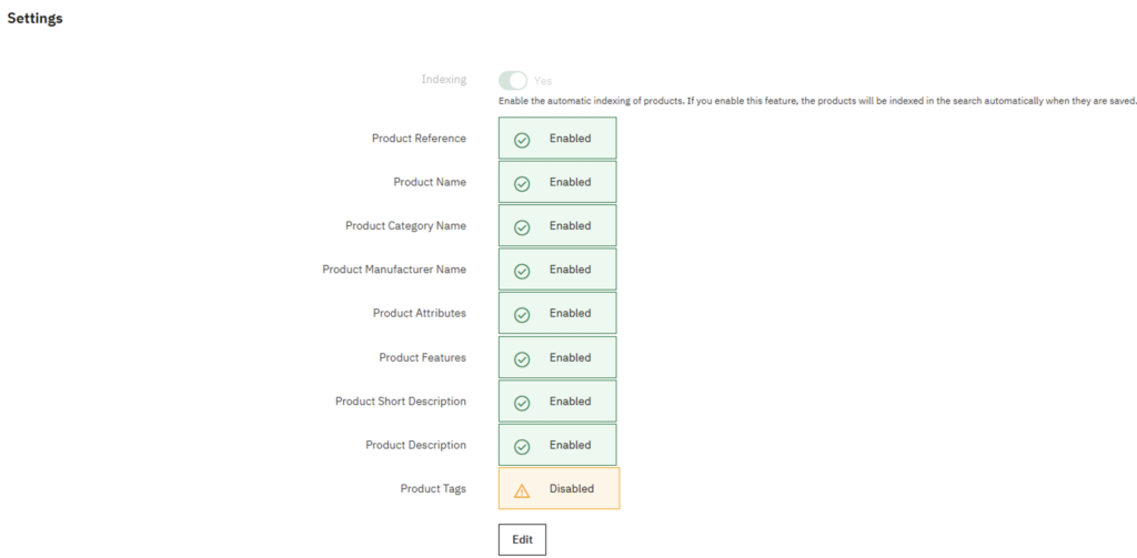 Algolia search prestashop module