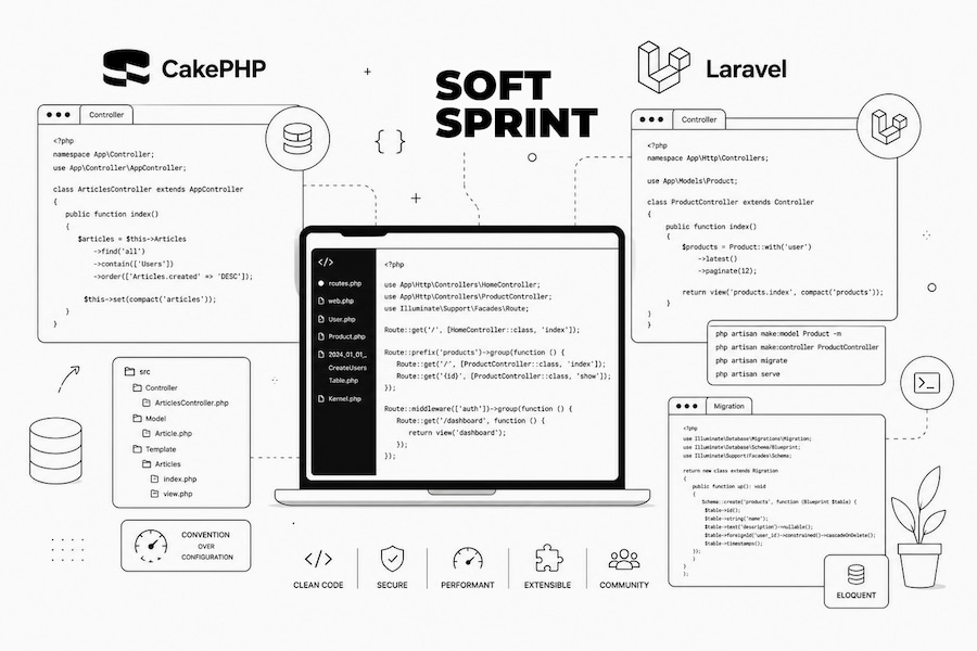 cakephp laravel
